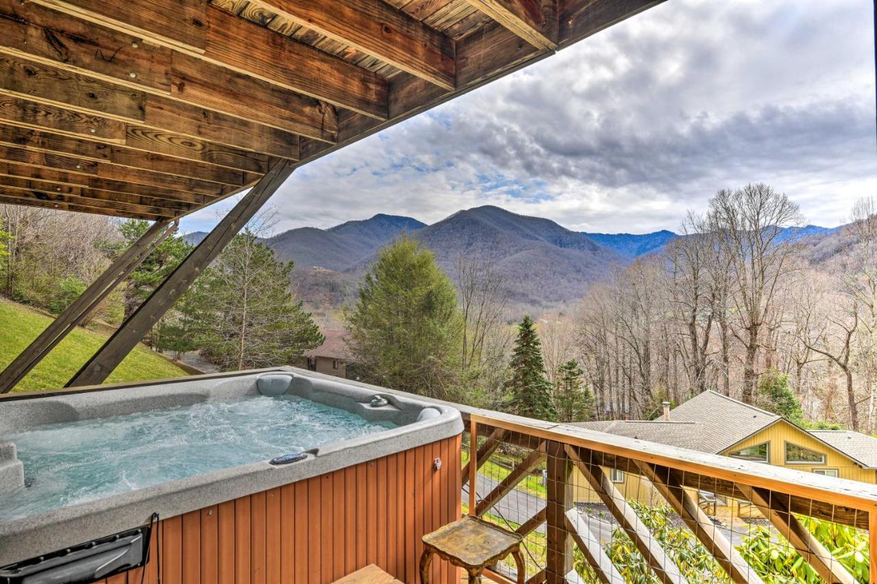 Best Location - Maggie Valley Cabin With Hot Tub! Buitenkant foto